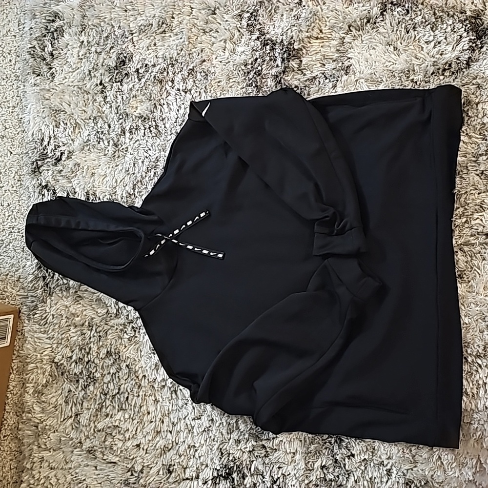 Nike Hoodie Womens XXL Black Therma Fleece Training Sweater BV4998